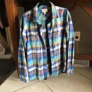 J. Crew Plaid Top (size Small)